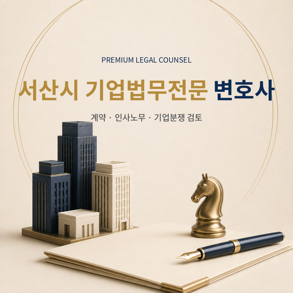 서산시 기업법무전문 변호사